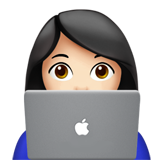 technologe: lichte huidskleur