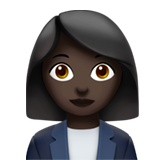 kantoormedewerkster: donkere huidskleur