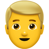 Blonde man emoji