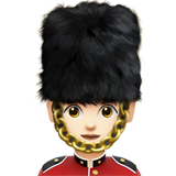 vrouwelijke wachter: lichte huidskleur