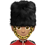 mannelijke wachter: getinte huidskleur