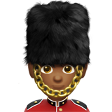 mannelijke wachter: donkergetinte huidskleur