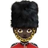 vrouwelijke wachter: donkere huidskleur