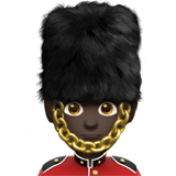 mannelijke wachter: donkere huidskleur