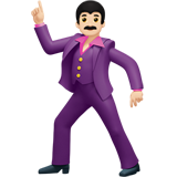 dansende man: lichte huidskleur