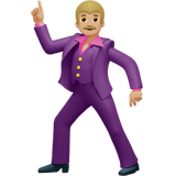 dansende man: lichtgetinte huidskleur