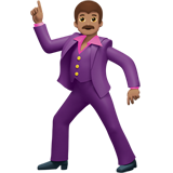 dansende man: getinte huidskleur