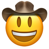 Gezicht met cowboyhoed