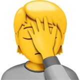 Man houdt zijn hoofd vast