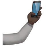 selfie: donkere huidskleur