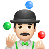 man die jongleert: lichte huidskleur