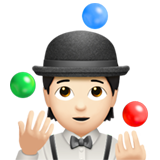 persoon die jongleert: lichte huidskleur