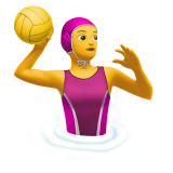 vrouw die waterpolo speelt
