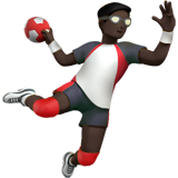 man die handbal speelt: donkere huidskleur