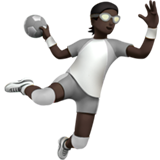 persoon die handbal speelt: donkere huidskleur