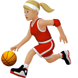 basketbalster: lichtgetinte huidskleur