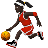 basketbalster: donkere huidskleur