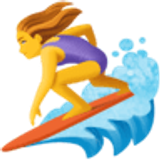 Vrouwelijke surfer - Facebook