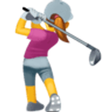 Golfende vrouw - Facebook