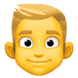 Man met blond haar - Facebook