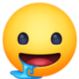 Kwijlend gezicht - Facebook