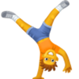 Persoon die een radslag doet - Facebook