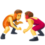 Personen die worstelen - Facebook