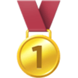 Medaille 1e plaats - Facebook