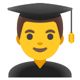 Mannelijke student - Noto Color Emoji