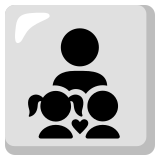 Gezin: man, meisje, jongen - Noto Color Emoji