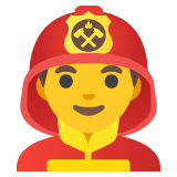 Mannelijke brandweerman - Noto Color Emoji
