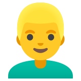 Man met blond haar - Noto Color Emoji