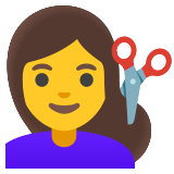 Vrouw die wordt geknipt - Noto Color Emoji