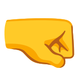 Naar rechts gerichte vuist - Noto Color Emoji