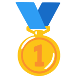 Medaille 1e plaats - Noto Color Emoji