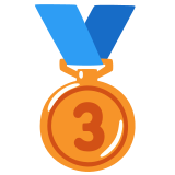 Medaille 3e plaats - Noto Color Emoji