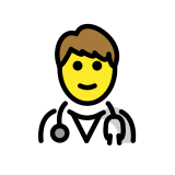 Mannelijke gezondheidsmedewerker - OpenMoji