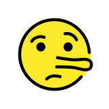 Liegend gezicht - OpenMoji