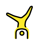 Persoon die een radslag doet - OpenMoji