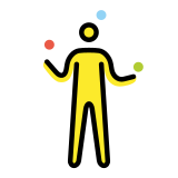 Persoon die jongleert - OpenMoji
