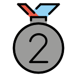 Medaille 2e plaats - OpenMoji