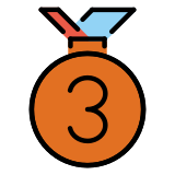 Medaille 3e plaats - OpenMoji