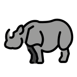 Neushoorn - OpenMoji