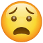 Gekwelde emoji U+1F627 Gekwelde emoji U+1F627
