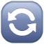 Twee pijlen emoji U+1F504 Twee pijlen emoji U+1F504
