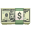 Dollar bankbiljet emoji U+1F4B5 Dollar bankbiljet emoji U+1F4B5