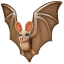 Vleermuis emoji U+1F987 Vleermuis emoji U+1F987