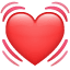 kloppend hart emoji U+1F493 kloppend hart emoji U+1F493