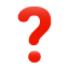 Rood uitroepteken emoji U+2753 Rood uitroepteken emoji U+2753