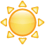 Zon emoji U+2600 Zon emoji U+2600